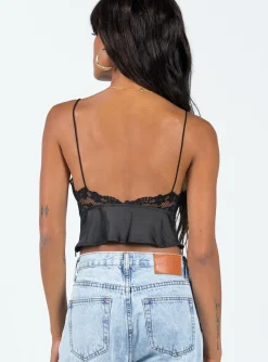 Princess Polly Beattie Cami Top  Black Flash Sale