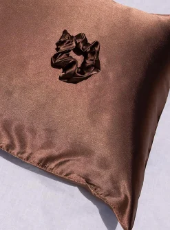 Princess Polly Beauty Sleep Silky Set Chocolate   Brown Clearance