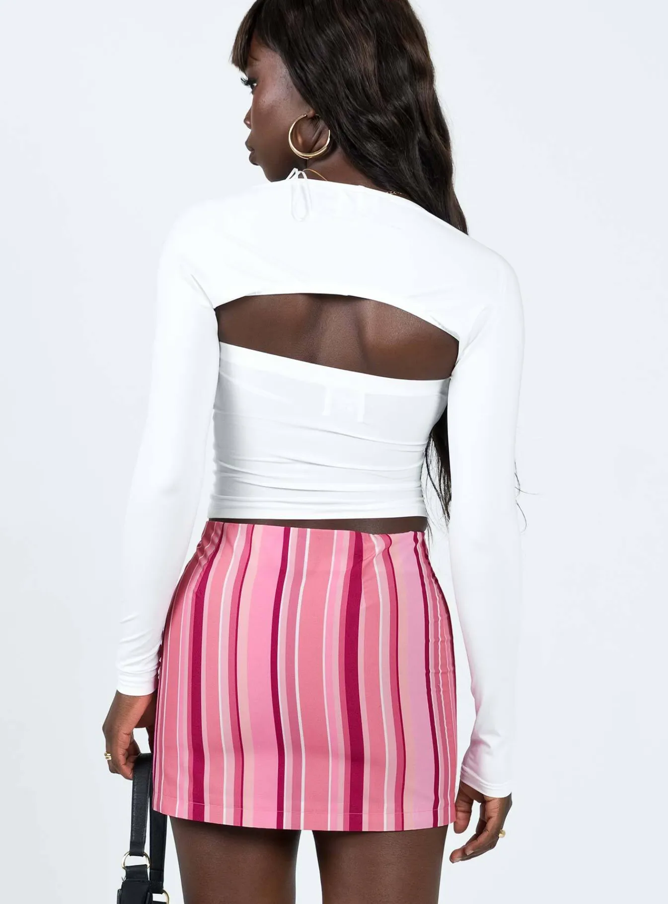 Princess Polly Beechwood Mid Rise Mini Skirt Pink Fashion