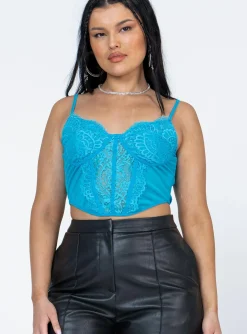 Princess Polly Belara Top  Blue Best Sale