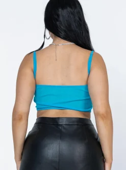 Princess Polly Belara Top  Blue Best Sale