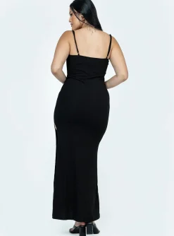Princess Polly Belladonna Maxi Dress  Black Discount