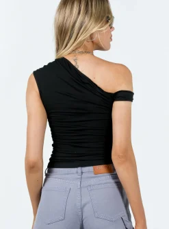 Princess Polly Beller Top  Black Store