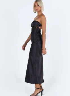 Princess Polly Bellwood Strapless Maxi Dress  Black Best