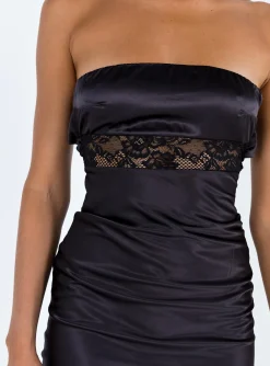 Princess Polly Bellwood Strapless Maxi Dress  Black Best
