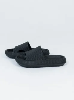 Princess Polly Benito Slides  Black Cheap