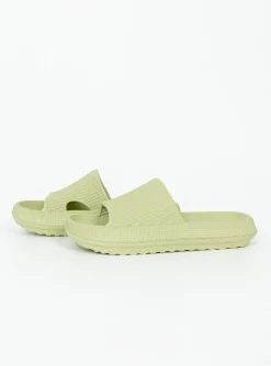 Princess Polly Benito Slides  Green Discount