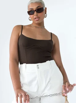 Princess Polly Benjamin Bodysuit  Brown Online