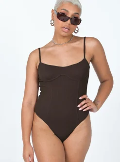 Princess Polly Benjamin Bodysuit  Brown Online