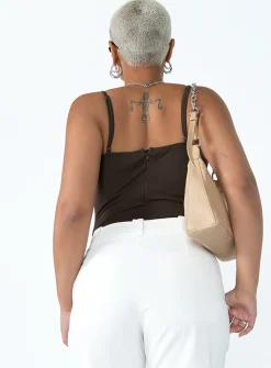 Princess Polly Benjamin Bodysuit  Brown Online