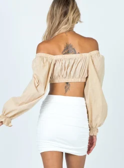 Princess Polly Benji Mini Skirt  White Fashion