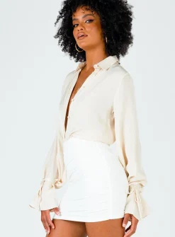 Princess Polly Benji Mini Skirt  White Fashion