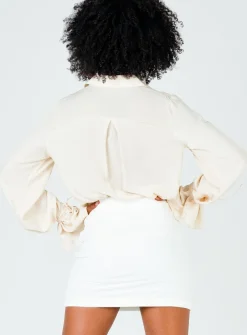 Princess Polly Benji Mini Skirt  White Fashion