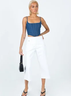 Princess Polly Berlin 90'S Denim Jeans  White Best Sale