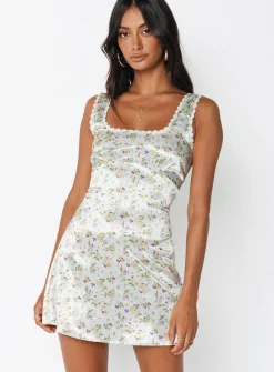 Princess Polly Berlin Satin Mini Dress White Discount