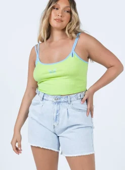 Princess Polly Bermuda Waist Adjustorshorts   Denim Discount