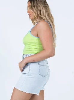 Princess Polly Bermuda Waist Adjustorshorts Denim Discount