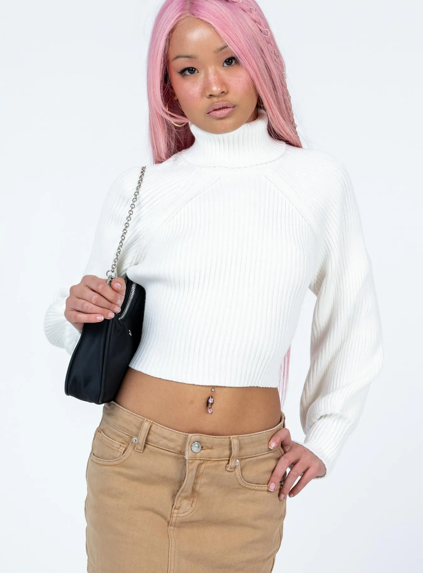 Princess Polly Bernadette Sweater White Outlet