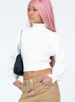 Princess Polly Bernadette Sweater White Outlet