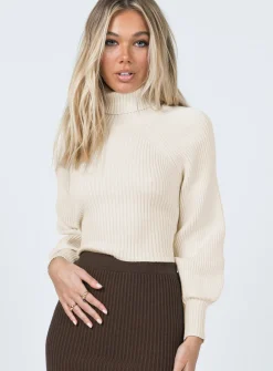 Princess Polly Bernadette Sweater  Cream Shop