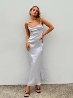 Princess Polly Beryl Maxi Dress  Silver Fashion
