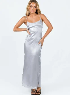 Princess Polly Beryl Maxi Dress  Silver Fashion