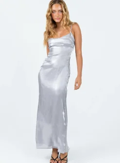 Princess Polly Beryl Maxi Dress  Silver Fashion