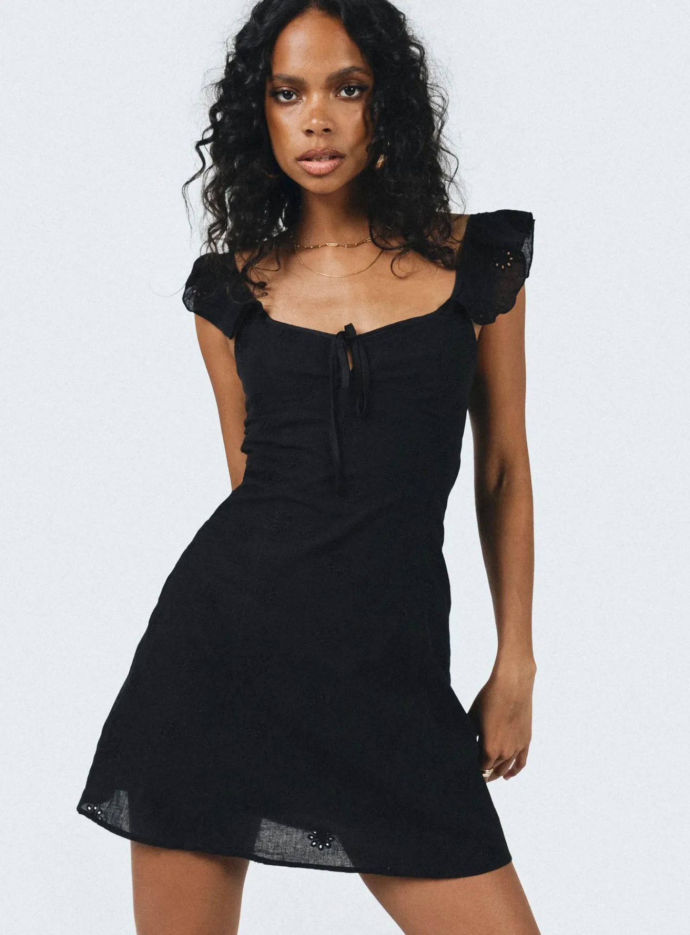 Princess Polly Besiana Mini Dress Black Hot