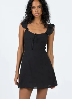 Princess Polly Besiana Mini Dress Black Hot