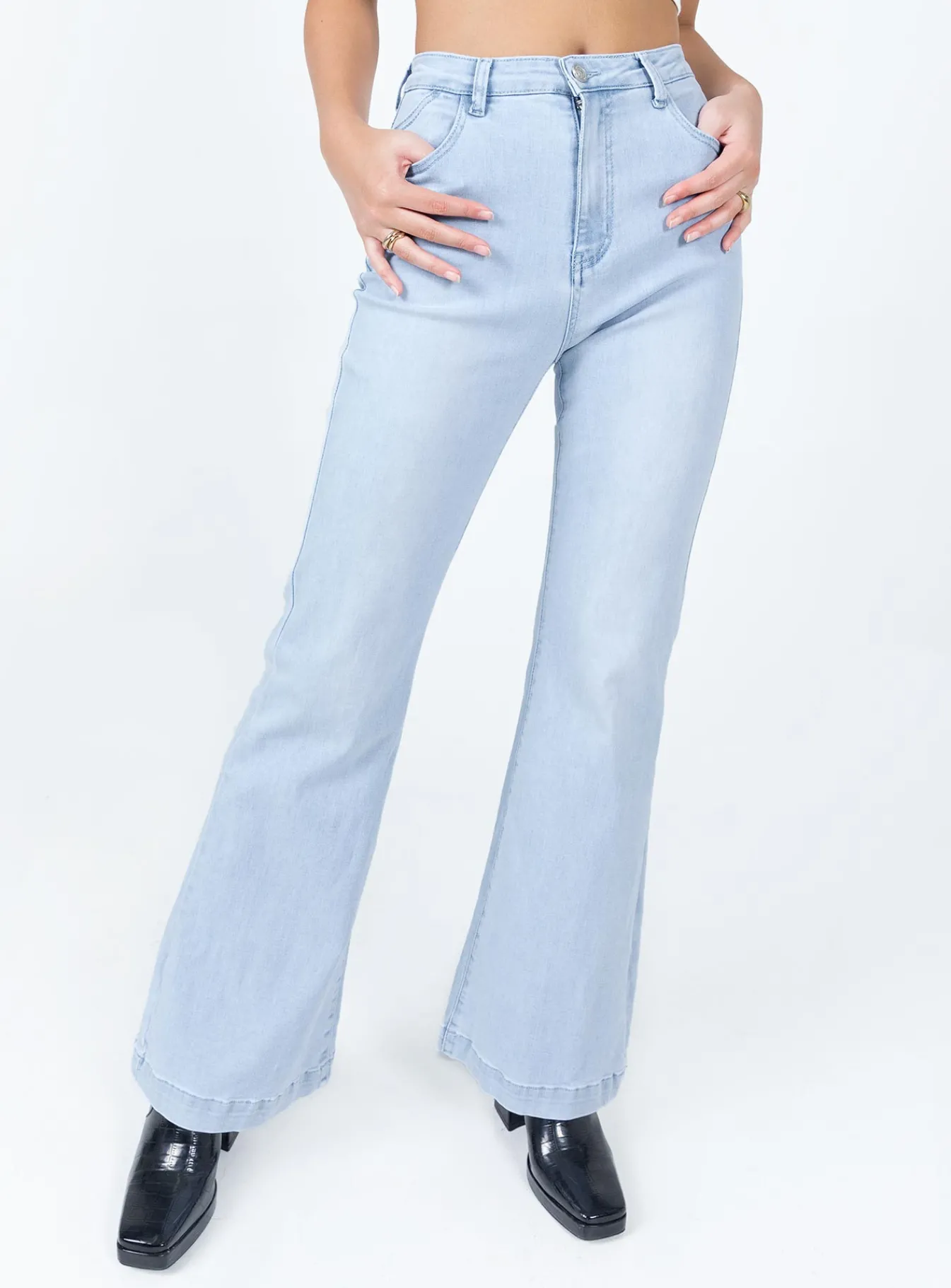 Princess Polly Better With You Jeans Light Wash Denim Online