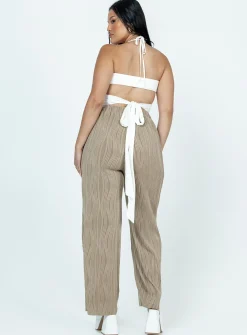 Princess Polly Bettina Pants  Beige Cheap