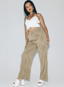 Princess Polly Bettina Pants  Beige Cheap