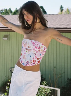 Princess Polly Betula Bustier Top  White Clearance