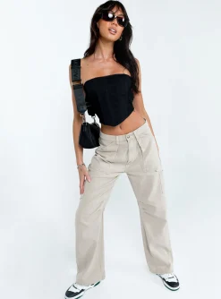 Princess Polly Beverly Strapless Top  Black Best