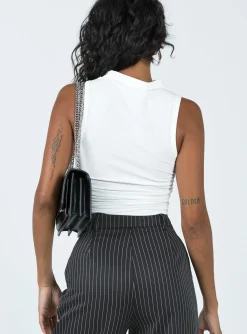 Princess Polly Bickell Tank Top  White Hot