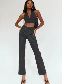 Princess Polly Billie D Ring Pants Black Cheap