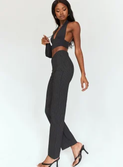 Princess Polly Billie D Ring Pants Black Cheap