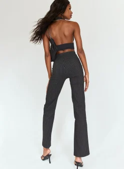 Princess Polly Billie D Ring Pants Black Cheap