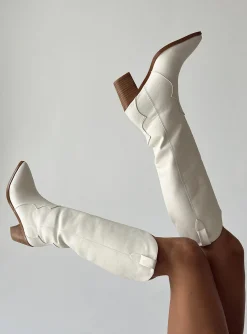Princess Polly Billini Novena Boot  Off White Fashion