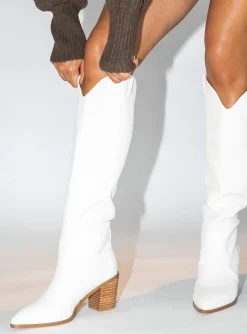 Princess Polly Billini Novena Boot  Off White Fashion