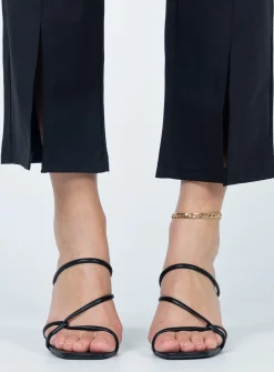 Princess Polly Billini Sidney Heels  Black Flash Sale