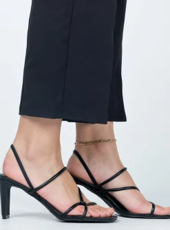 Princess Polly Billini Sidney Heels  Black Flash Sale