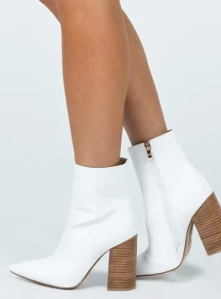 Princess Polly Billini Tio Boots  White Flash Sale