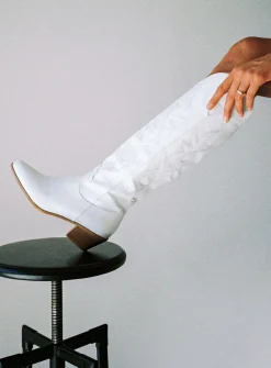 Princess Polly Billini Urson Boots  White Discount