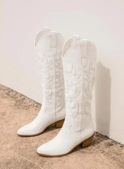 Princess Polly Billini Urson Boots  White Discount