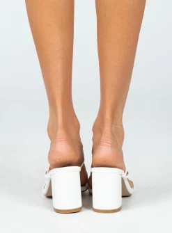 Princess Polly Billini Yazmin Heels  White Store