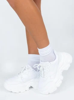 Princess Polly Blair Sneakers White Flash Sale