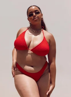 Princess Polly Blanca Bikini Bottomscurve   Red Cheap