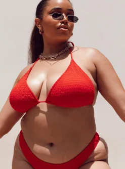 Princess Polly Blanca Bikini Topcurve   Red Best