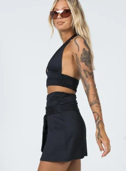 Princess Polly Bleeker Mini Skirt  Black Shop